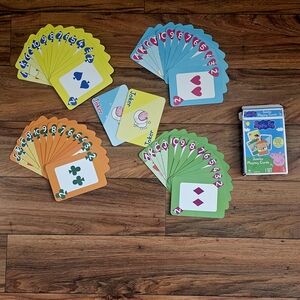 Vibrant Yellow and Blue Card Game Set